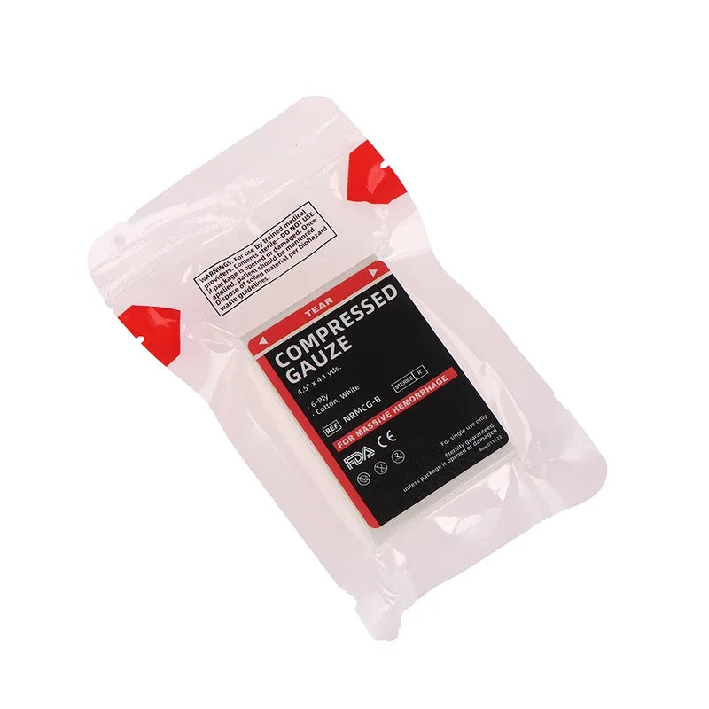 Gaze compressée stérile médicale pliable en Z, 1 pièce, tampons de premiers secours scellés sous vide, idéaux pour les soins des plaies et les kits d'urgence