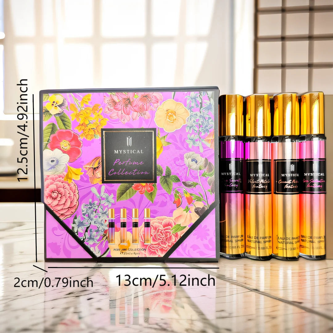 MYSTICAL Coffret cadeau parfum femme, parfum floral frais, unisexe, voyage, fête des mères, saint valentin, cadeau d'anniversaire