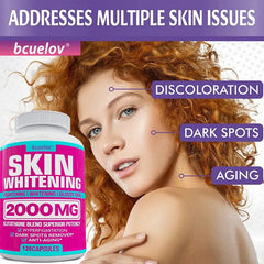 Capsules complexes de glutathion – Antioxydant puissant, réduit l'hyperpigmentation, soulage les taches foncées, hydrate la peau