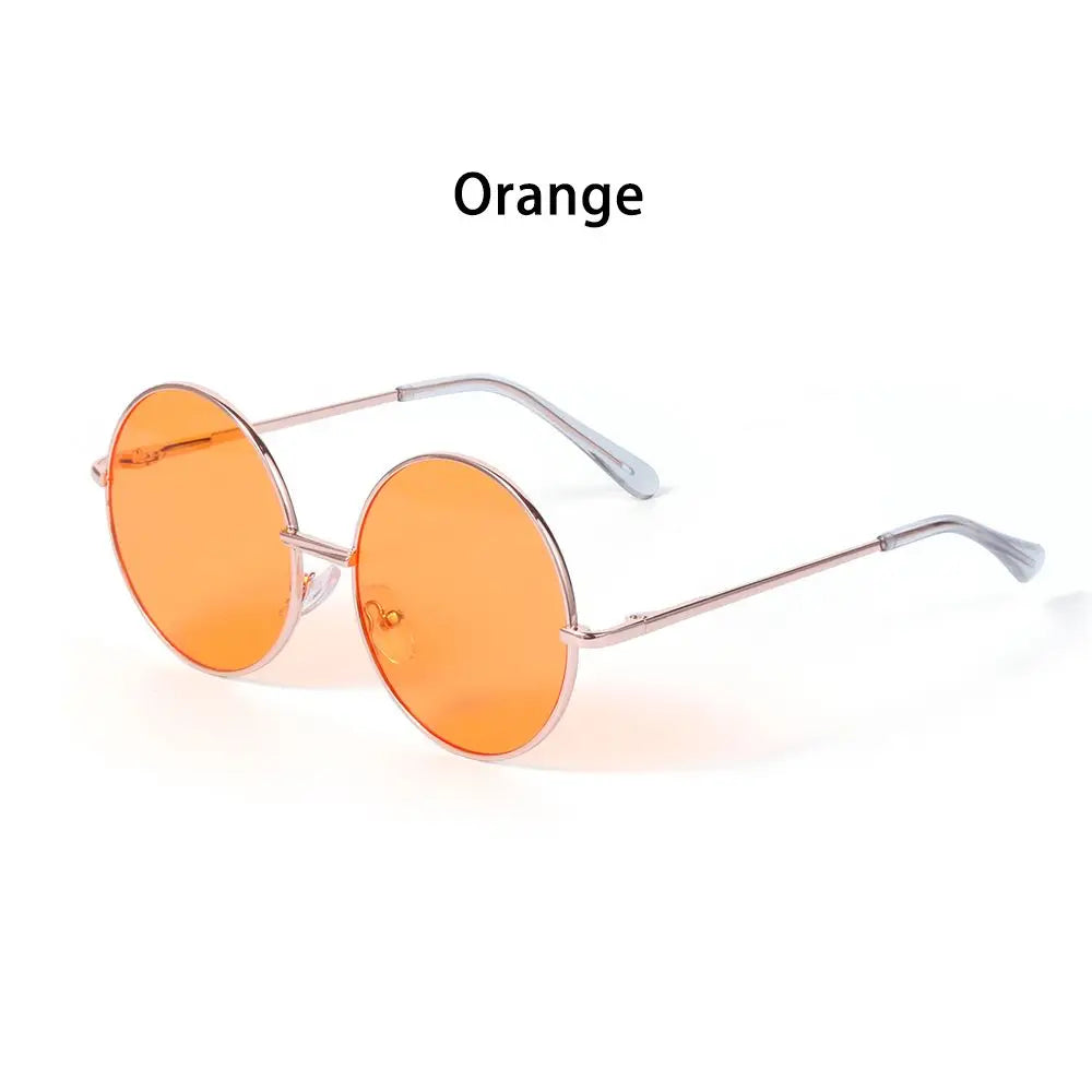 Lunettes de soleil à monture ronde rétro pour enfants, lunettes de protection UV400, verres noirs, roses, rouges, garçons, filles, enfants, mode, été, nouveau, 14mm