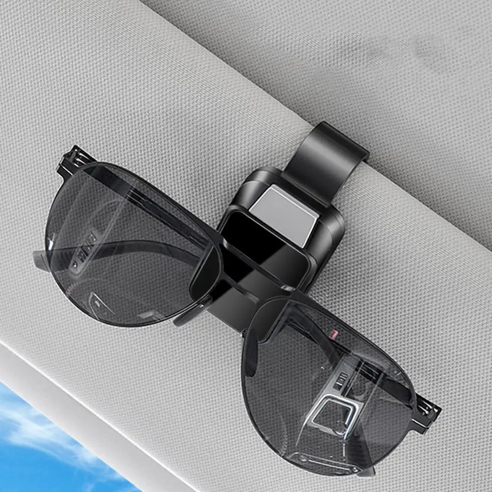 Clip pour lunettes de soleil de voiture, porte-lunettes pour pare-soleil, porte-billet, Clips de rangement stables, cintre pour lunettes, accessoires d'intérieur de voiture