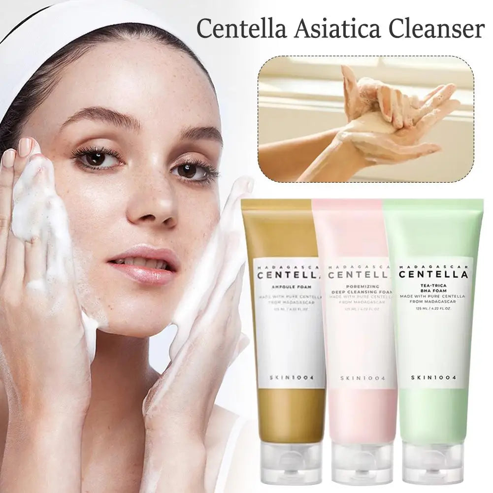 Nettoyant pour le visage Skin1004 Centella Asiatica, Essence de sel de l'himalaya, mousse nettoyante en profondeur pour une purification douce et rafraîchissante