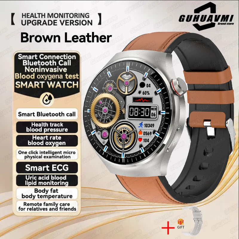 Nouvelle surveillance de la santé montre intelligente examen physique santé Wacth pression artérielle ECG + PPG Sport appel Smartwatch pour Android iOS