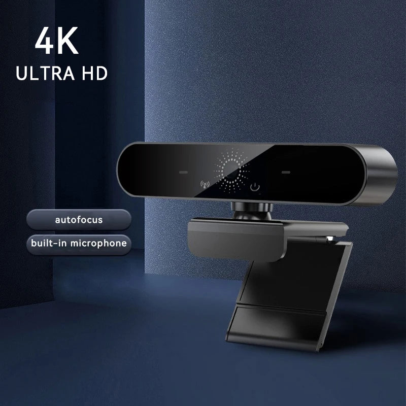 4K USB Webcam with Microphone, Autofocus, 2K Camera for PC/Laptop, 1080P Live Streaming Webcam for Video Calls