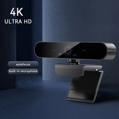 4K USB Webcam with Microphone, Autofocus, 2K Camera for PC/Laptop, 1080P Live Streaming Webcam for Video Calls