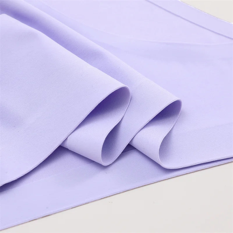 3 pièces/ensemble femmes culottes Sexy sans couture sans Trace sous-vêtements taille basse slips 9 couleurs unies respirant intimes Lingerie Ultra mince