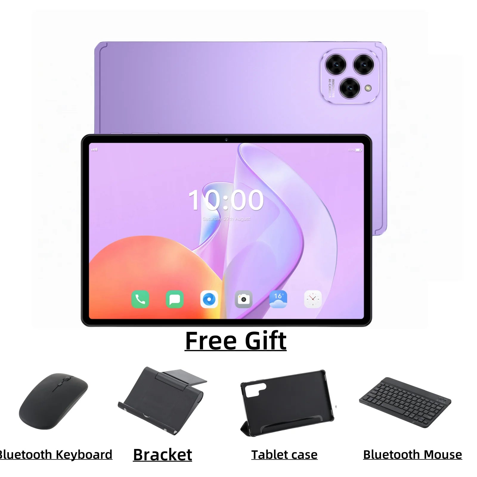 HOT Pad 25 Ultra tablette Android 15 système MSnapdragon 8 Gen3 Core 10.1 pouces écran HD 5G double SIM double veille 10000mAh batterie