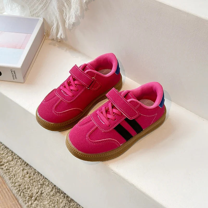 Baskets en cuir PU pour enfants, chaussures de Tennis imperméables et tendance, chaussures de Sport antidérapantes pour enfants