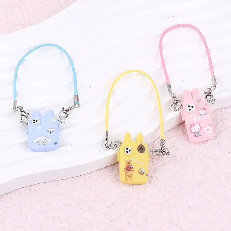 Pour Labubu accessoires pour Crybaby accessoires Style dessin animé appareil photo téléphone sac en peluche poupée accessoires pendentif ventilateur cadeau d'anniversaire