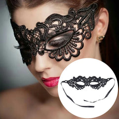 Masque pour les yeux en dentelle noire pour femmes, Sexy, Floral, mascarade, bal, princesse reine, maquillage de fête, Cosplay, boîte de nuit, accessoires