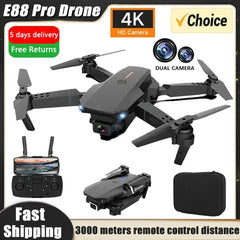 Elite E88 2024 RC Drone – 4K Ultra HD Camera | Foldable and Portable | Altitude Hold | Perfect Gift for Adults and Children