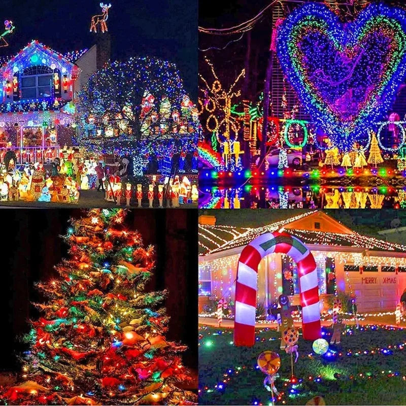Guirlande solaire d'extérieur étanche, 8 modes, pour la maison, les jardins, fête de mariage, décorations d'arbre en plein air