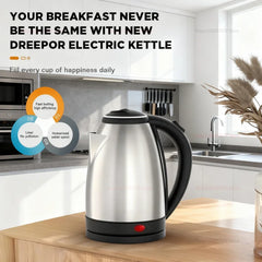 Bouilloire électrique 2L, appareils de cuisine en acier inoxydable, bouilloire intelligente, chaudière à eau Portable pour voyage d'hôtel, bouilloire à eau de cuisine
