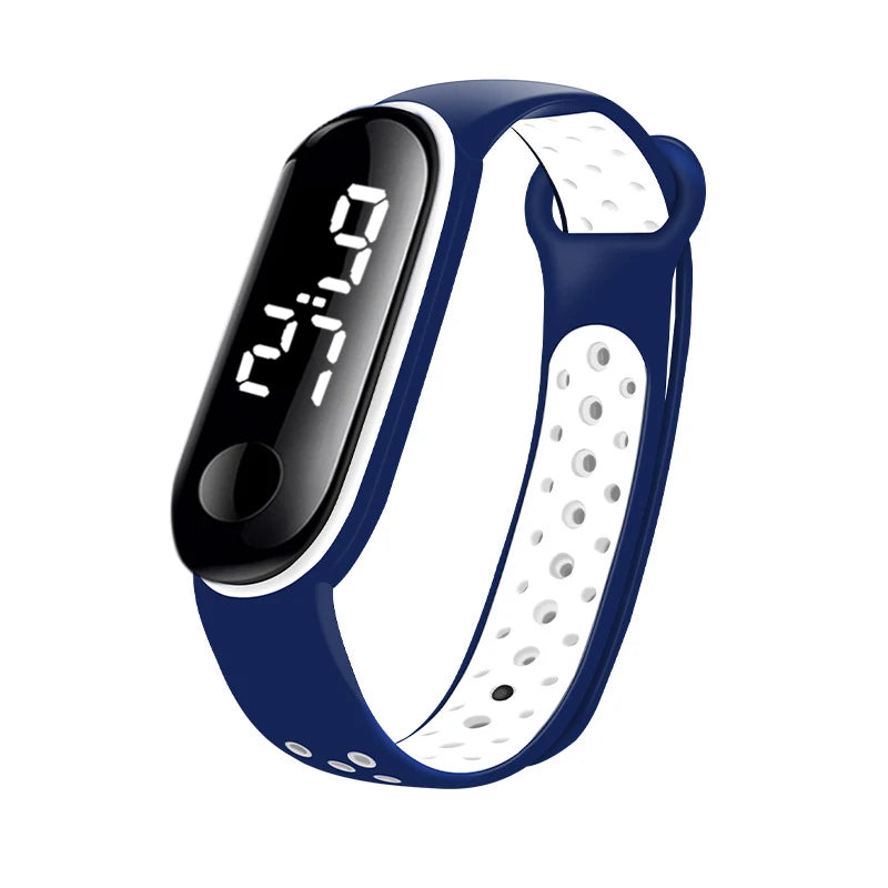 Montres numériques LED pour enfants, montre-bracelet en silicone pour garçons et filles, horloge de sport étanche, luxe, nouveau