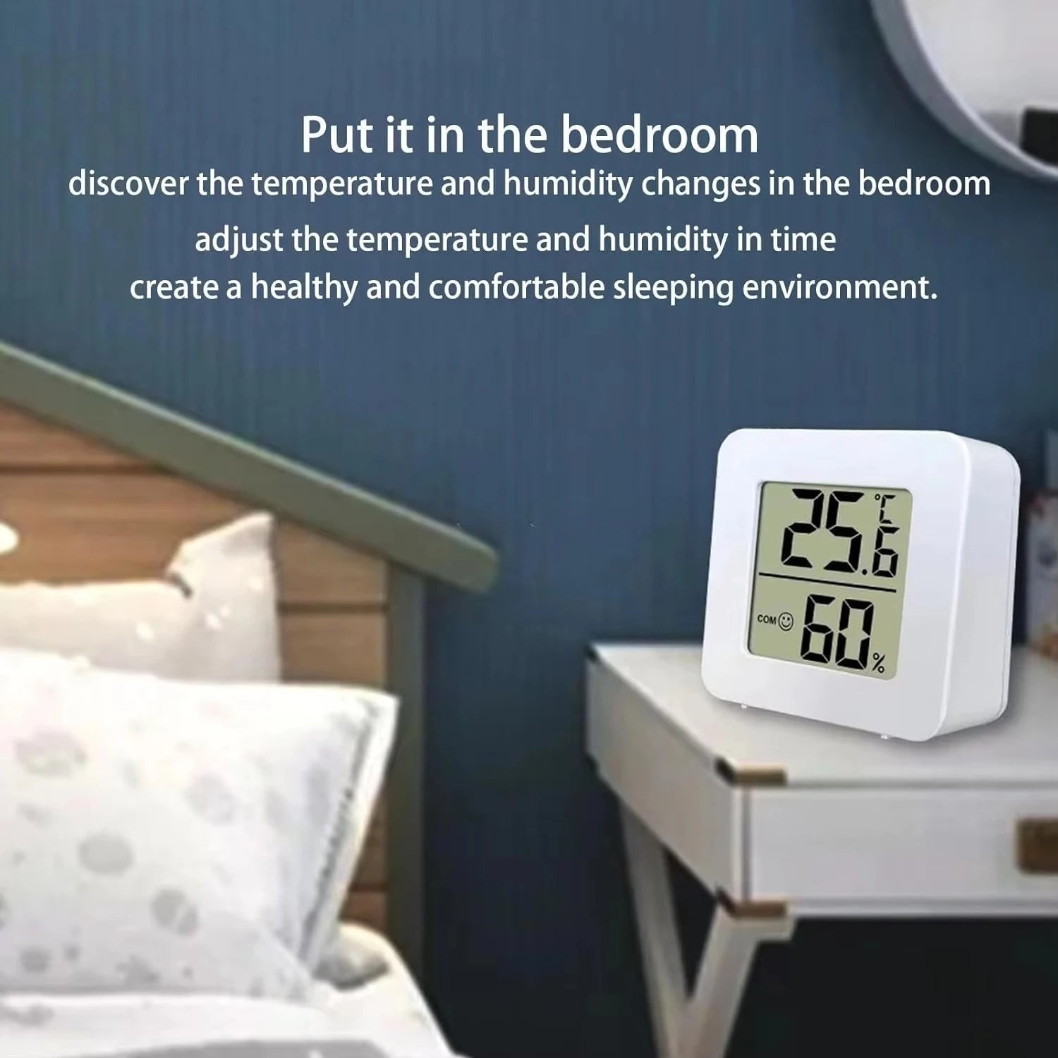 Thermomètre numérique intérieur Mini LCD hygromètre thermomètre intérieur ménage humidité mètre affichage numérique capteur mural