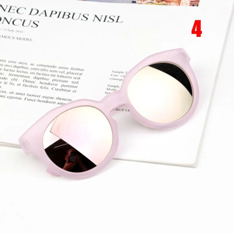 Lunettes de soleil rondes colorées pour enfants, classiques, rétro, mignonnes, UV400, pour garçons et filles, offre spéciale
