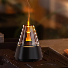 Diffuseur d'huiles essentielles, diffuseur d'arôme d'aromathérapie de Style moderne avec bougie, humidificateur ultrasonique à brume fraîche de parfum