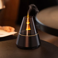Diffuseur d'huiles essentielles, diffuseur d'arôme d'aromathérapie de Style moderne avec bougie, humidificateur ultrasonique à brume fraîche de parfum