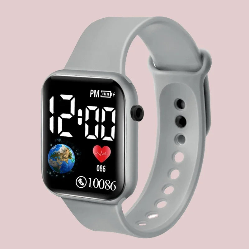 Montres numériques LED pour enfants et adultes, bracelet en Silicone, montre-bracelet électronique de dessin animé, horloge de sport, cadeaux pour garçons et filles