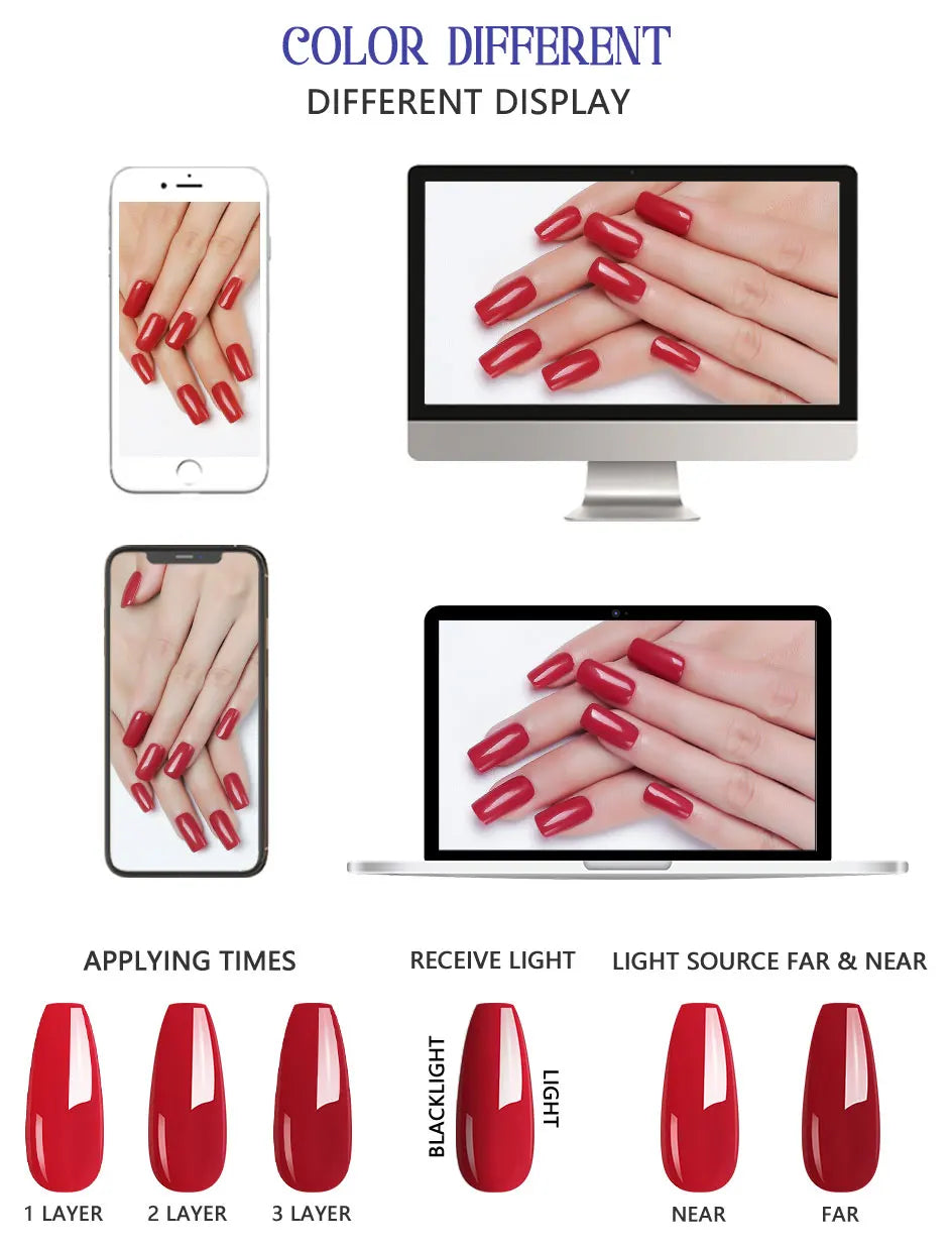 NAILCO 15ml Vernis à ongles Gel Vernis Semi Permanent UV Gel Vernis manucure Vernis Nail Art Nude Gel Poliish