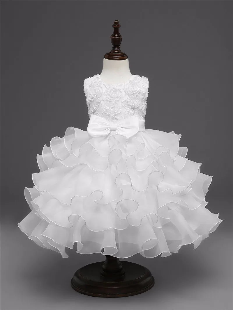 Robe de demoiselle d'honneur pour mariage, tenues d'anniversaire pour bébés filles de 2 à 8 ans, robes de première Communion pour enfants, vêtements de fête pour enfants