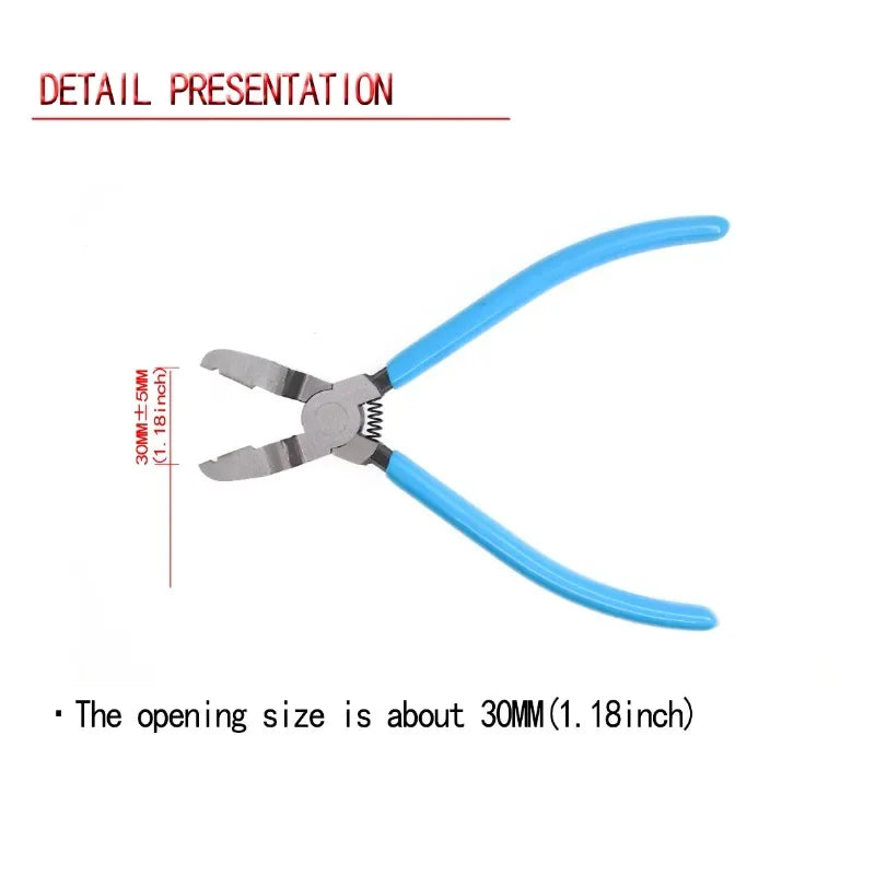 Car Clip Pliers, Multifunctional Diagonal Pliers, Staple Screwdriver Removal Tool, Car Rivet Clamping Pliers, Wire Stripping Pliers