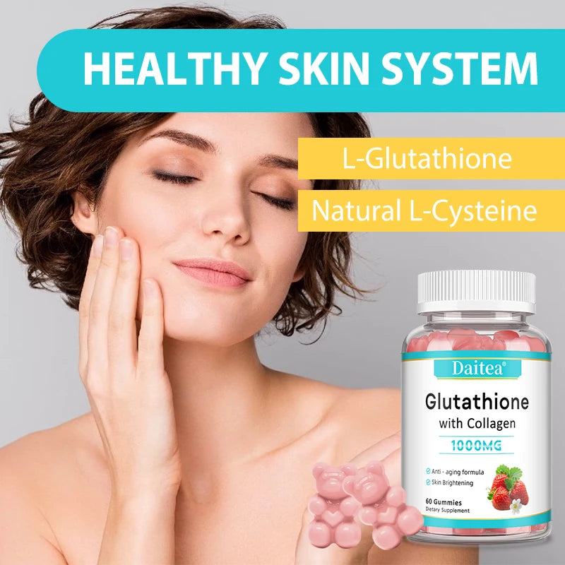 Gluathion avec capsules de collagène vitamine C peau éclaircissante soin de la peau beauté santé nourrit en profondeur la peau