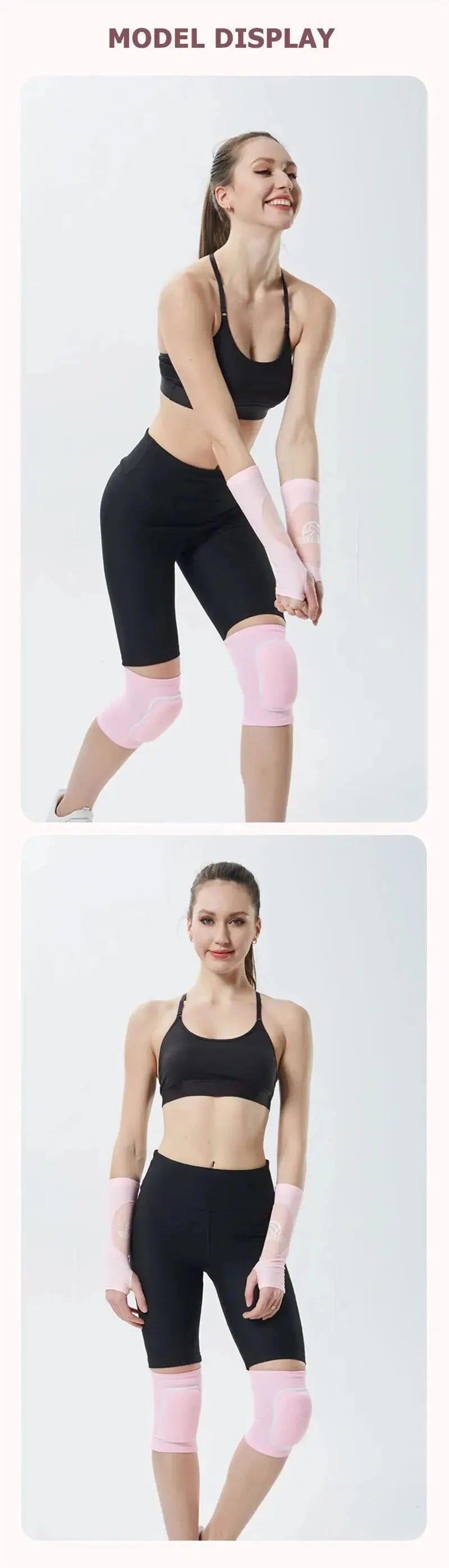 Genouillères de volley-ball pour danseurs, hommes, femmes et enfants, genouillères douces et respirantes, protection du Football, danse, Yoga, Tennis, course à pied, cyclisme