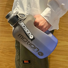 Bouteille d'eau de sport de grande capacité fecL, bouilloire de fitness en plein air, tasse d'eau en plastique nickel é, grand baril à souder portable pour étudiants