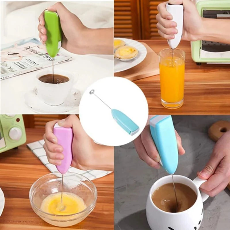 Batteur à oeufs électrique boisson au lait fouet à café agitateur Mini mousseur à lait mélangeur électrique maison cuisine batteur à oeufs pour outils de cuisine
