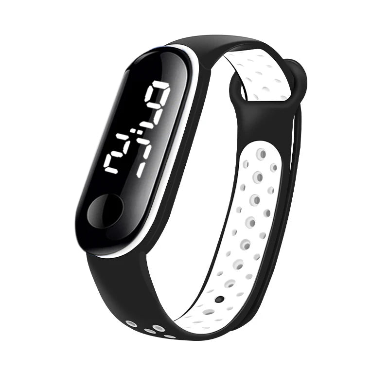 Montres numériques LED pour enfants, montre-bracelet en silicone pour garçons et filles, horloge de sport étanche, luxe, nouveau