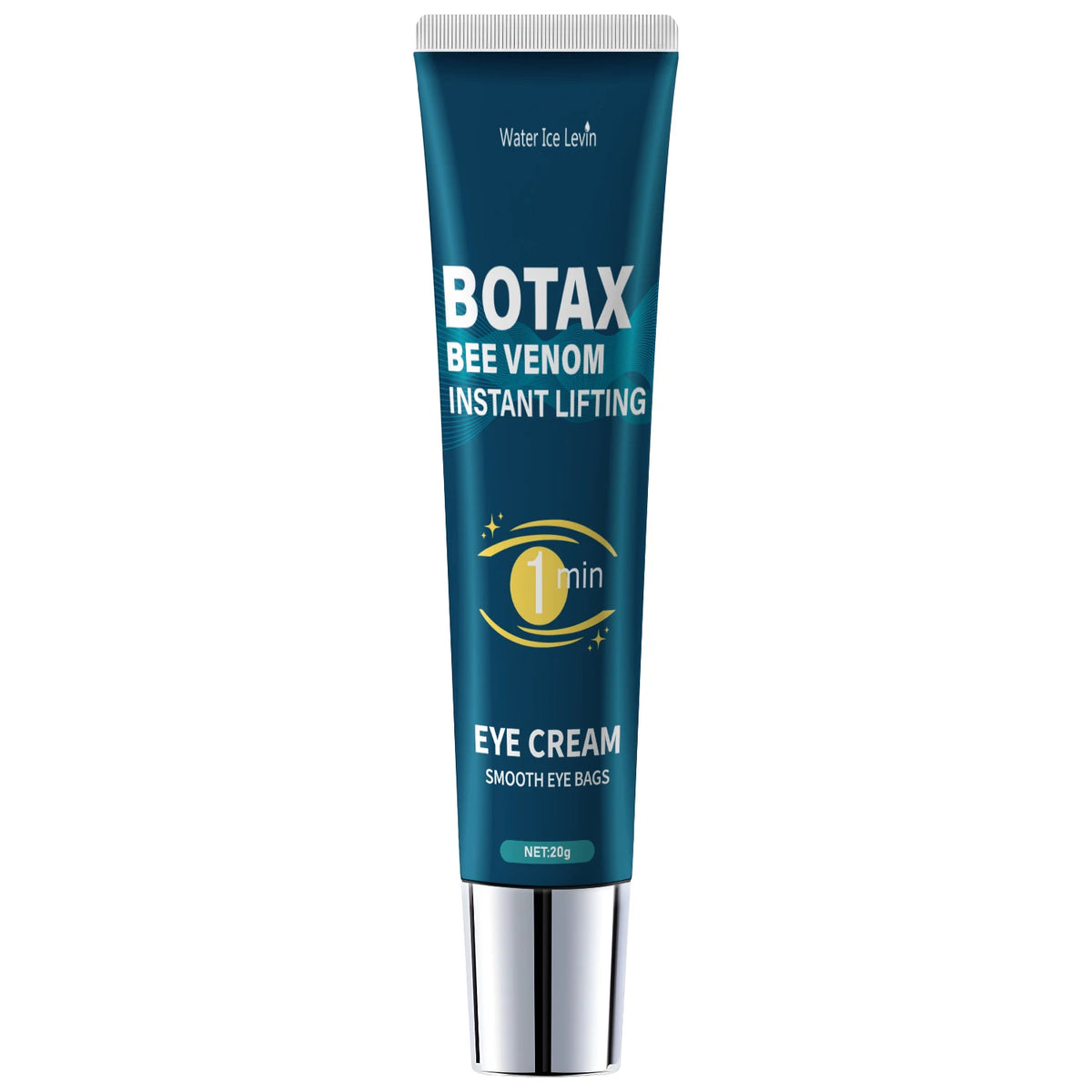 Gel raffermissant pour les yeux, estompe les ridules, contient la caféine, le rétinol et l'acide hyaluronique, hydrate et raffermit la peau, sans alcool