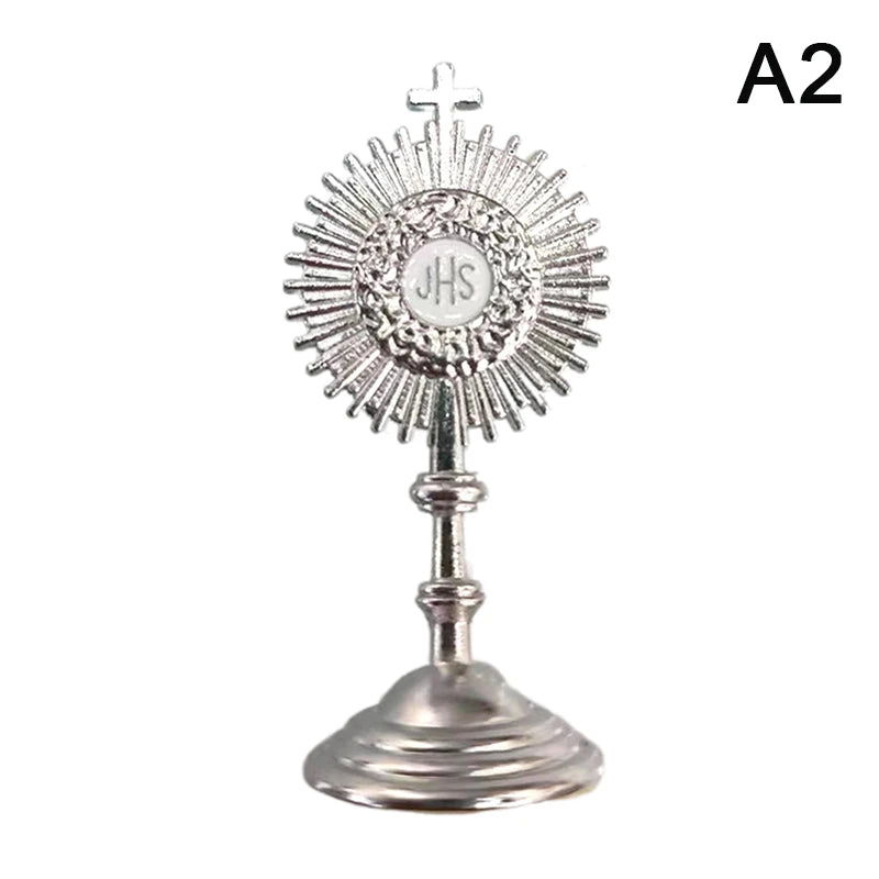 Christian and Catholic Communion Statue, Golden Jesus Areas, Inum Retrievers, Home Office Table Decoration, Cross Figurine, Religious Gift