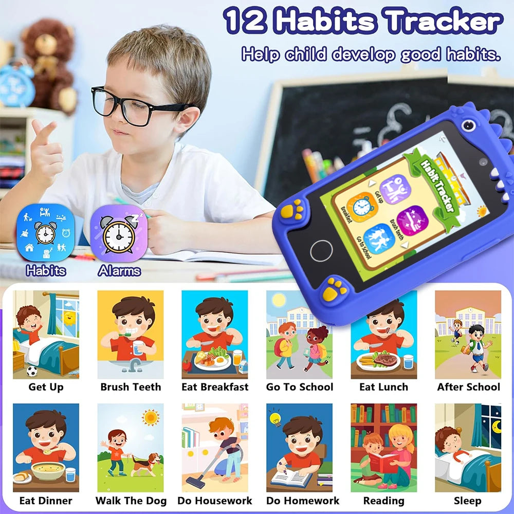 Jouets éducatifs intelligents pour enfants, lecteur Musci, apprentissage du Selfie, téléphone pour tout-petits de 3 à 12 ans, meilleurs cadeaux de noël et d'anniversaire