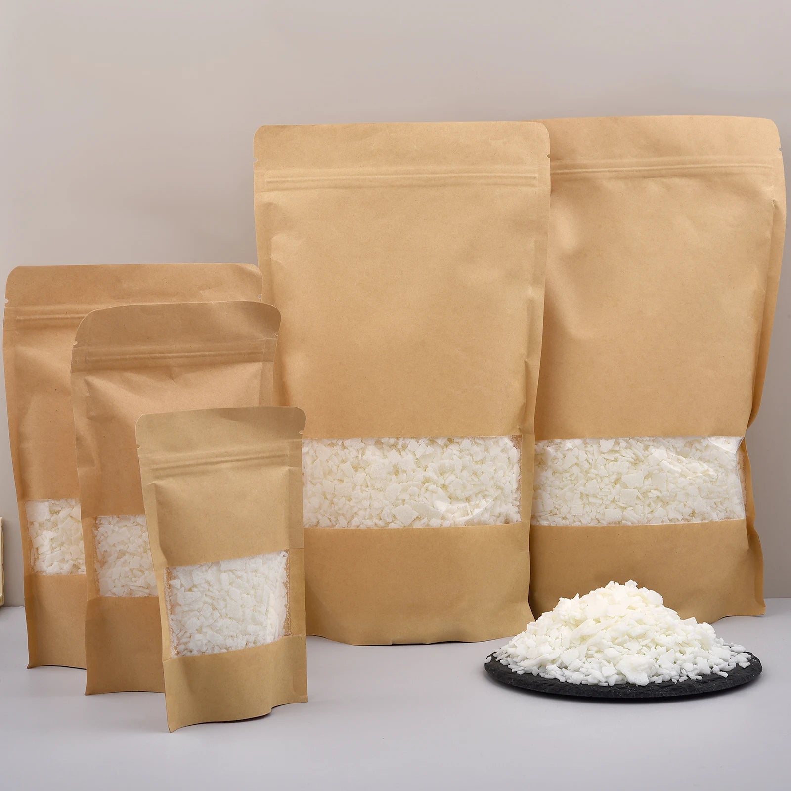 Flocons de cire de soja naturelle, 100/500/1000g, pour bricolage, bougies artisanales faites à la main, bougies parfumées sans additif, Kit de fabrication de matières premières