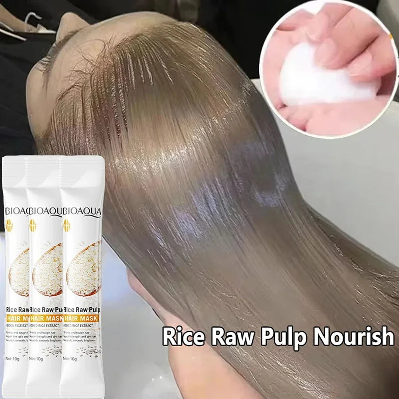 Magic repairing hair mask, prevents dryness, branch damage, tangles, frizz, deeply hydrates, smooths, soft, professional, natural care