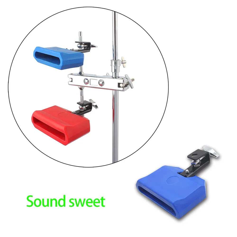 Cowbell Clapper tambour Cowbell Clapper ensemble lancé Durable aigus Jazz tambour ABS cloche Instruments de Percussion accessoires batterie partie