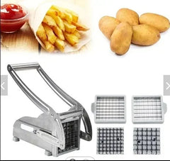 Stainless Steel French Fry Cutter, Manual Potato Slicer for Home Use, Multifunctional Vegetable Slicer for Cucumber and Carrots