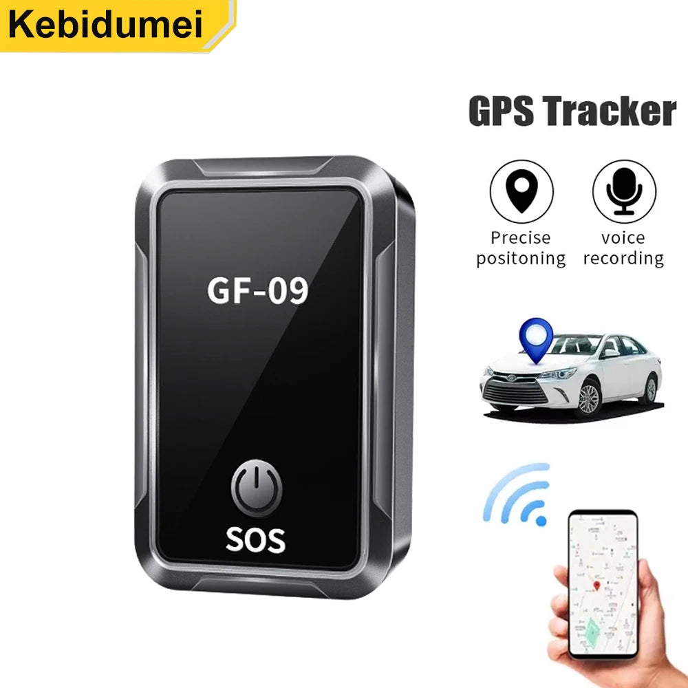 GF09 Mini traceur GPS localisateur de voiture suivi en temps réel localisation enregistrement vocal dispositif de positionnement Anti-perte pour enfant chien de compagnie