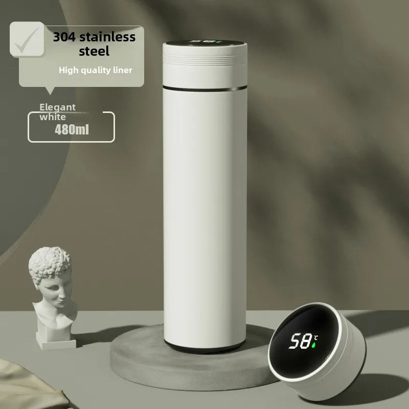 Tasse Thermos intelligente en acier inoxydable 316, affichage de la température, contrôle tactile, bouteille d'eau isolée, séparation du thé, cadeau de noël