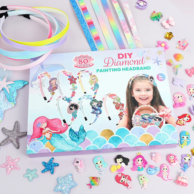 Accessoires pour cheveux pour filles, arts et artisanat, cadeau, Kit de fabrication de bandeaux, cadeaux, Kit de fabrication de bandeaux pour filles, faites votre propre mode