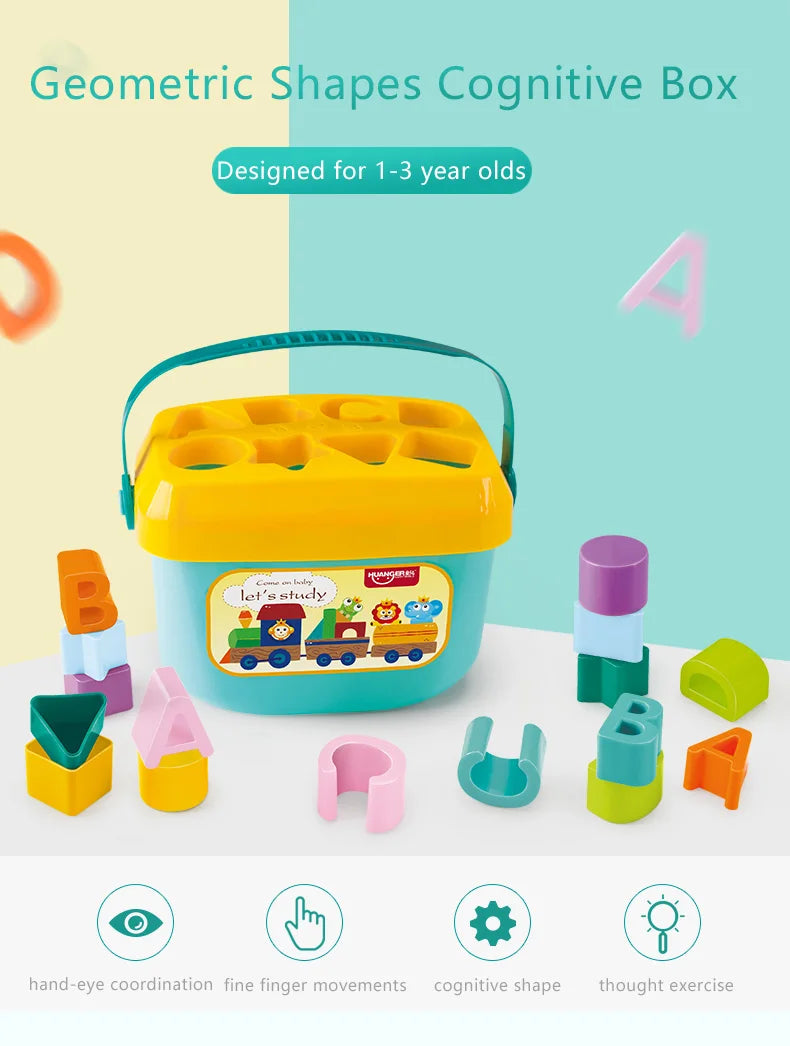 Puzzle jouet pour nourrissons et tout-petits, boîte d'association cognitive de couleur graphique pour éducation précoce