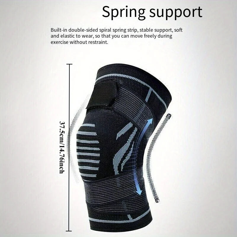 Genouillères de course, support de prévention des blessures rotuliennes pour hommes et femmes, genouillères chaudes et respirantes pour l'escalade au basket-ball