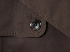 ETJ Autumn 2025 New Collection Women's British Style Double-Breasted Lapel Mesh Colour Belted Casual Trench Coat