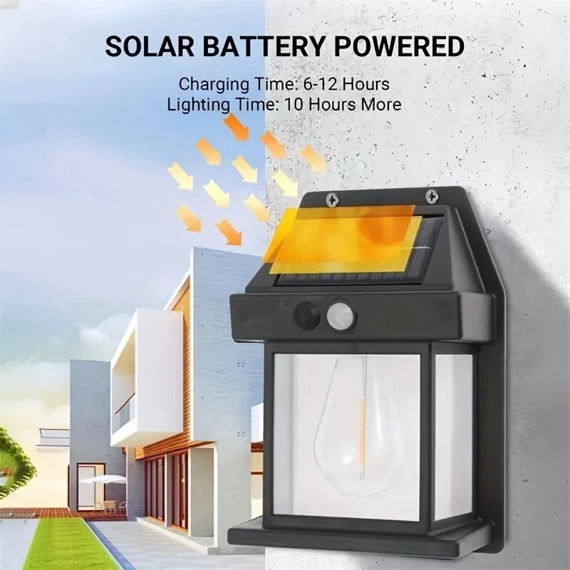 Powerful outdoor solar garden lamp, solar-powered outdoor light, waterproof LED light, outdoor decoration