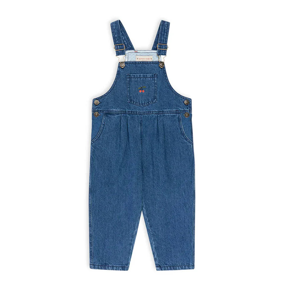 Robe imprimée mignonne pour filles, ensemble de vêtements pour tout-petits, veste à bretelles en jean, robes à enfiler en denim pour enfants, pantalons en jean combiné, marque KS, 2024