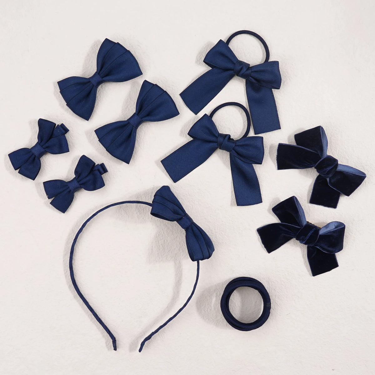 Ensemble d'accessoires pour cheveux pour filles, 16 pièces/ensemble, attaches pour cheveux, bandes élastiques en caoutchouc pour écoliers, épingle à cheveux, support queue de cheval, chouchous