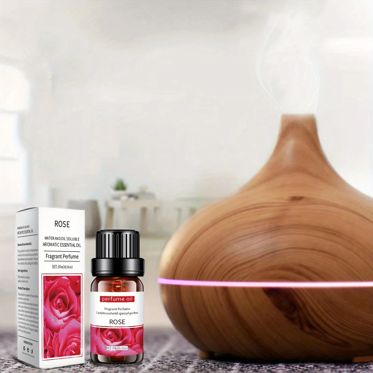 12 types d'huiles essentielles biologiques, kit d'huiles essentielles d'aromathérapie pour diffuseur, humidificateurs, aromathérapie, fabrication de bougies (10 ml)