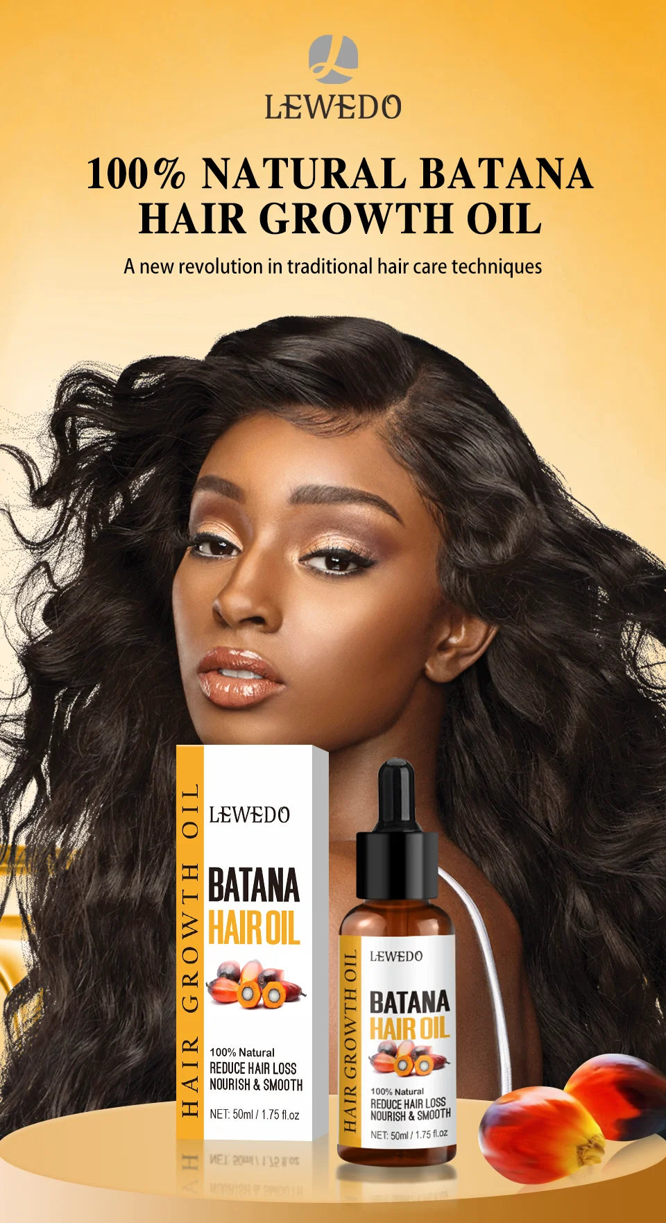 Sérum d'huile de Batana pour la croissance des cheveux, huile essentielle pour cheveux à croissance rapide, soins capillaires de beauté, Essence Anti-perte de cheveux, réparation naturelle des cheveux endommagés