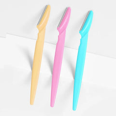 3/4/10 pieces eyebrow razor blade portable face razor for eyes and eyebrows, hair removal, trimmer, safe razor for women and makeup